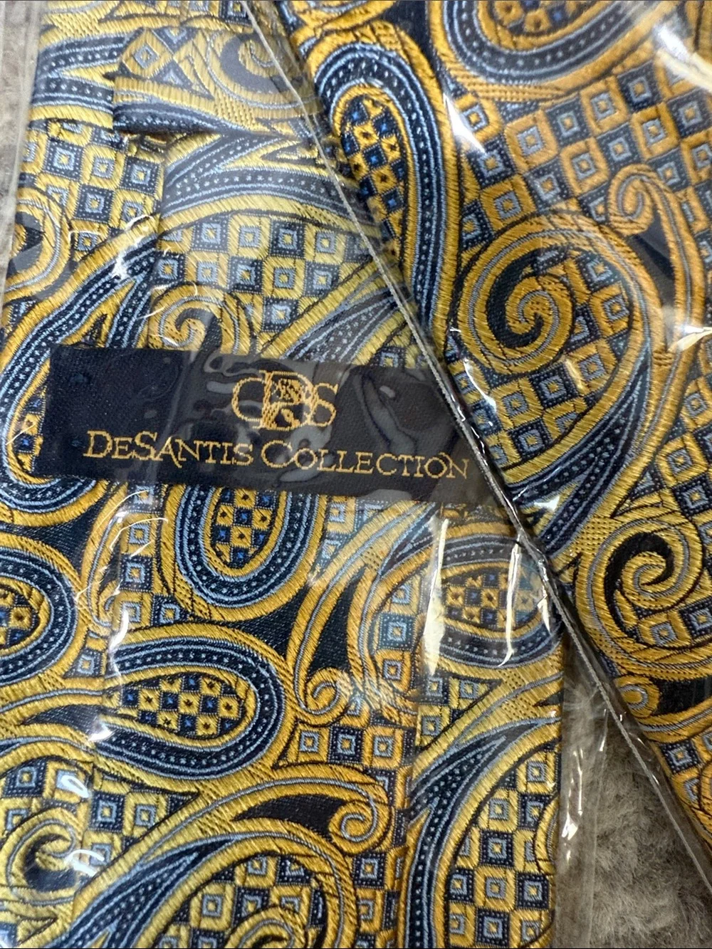 NWT Paisley and Striped Neck Tie Set of Three by DeSantis Collection